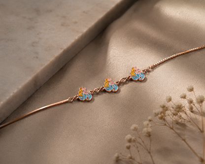Origo Mermaid Enamel Bracelet | 925 Sterling Silver Bracelet for Women