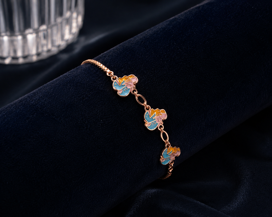 Origo Mermaid Enamel Bracelet | 925 Sterling Silver Bracelet for Women