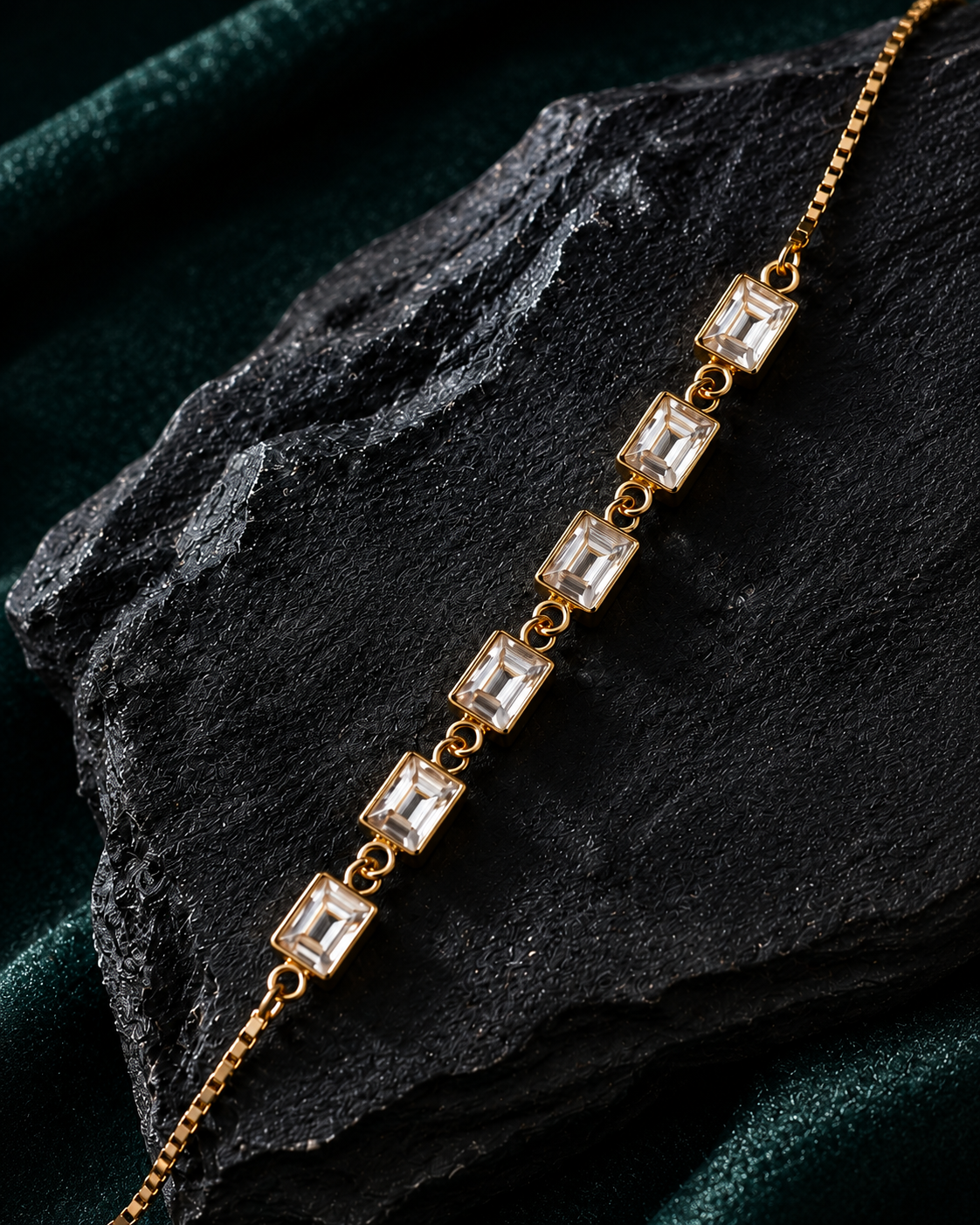 Origo Lumière Baguette Bracelet | 925 Sterling Silver For Women