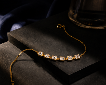 Origo Lumière Baguette Bracelet | 925 Sterling Silver For Women
