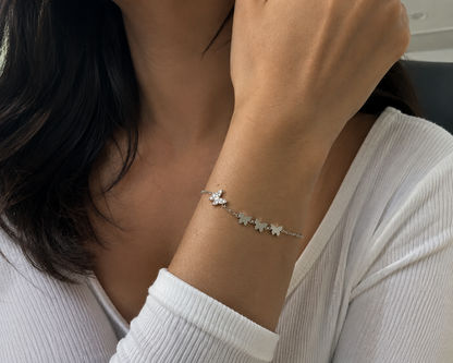 Origo Butterfly Link Bracelet | 925 Sterling Silver Butterfly Bracelet for Women