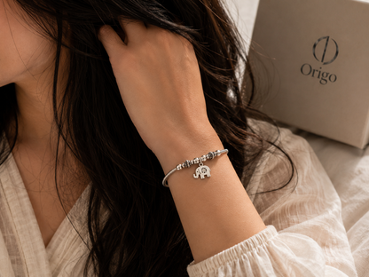 Origo Elephant Grace Bracelet | 925 Sterling Silver Bracelet for Women