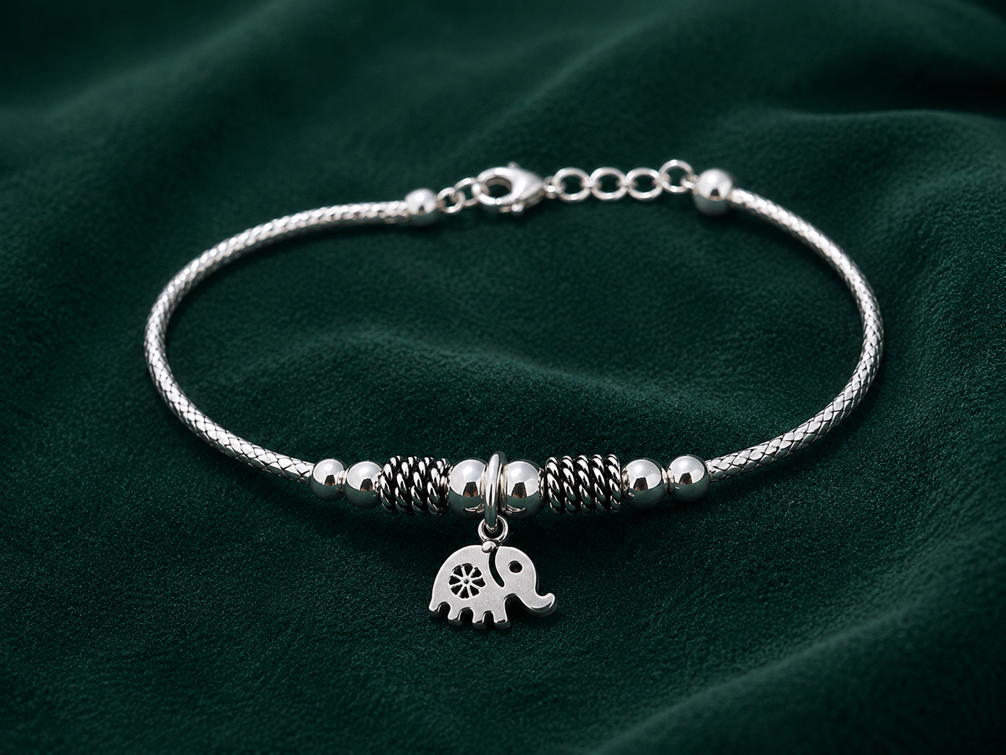 Origo Elephant Grace Bracelet | 925 Sterling Silver Bracelet for Women