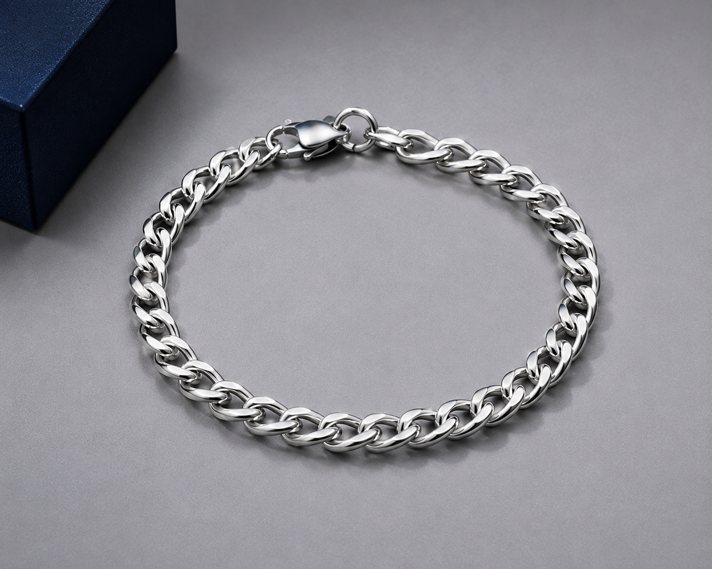 Origo Classic Curb Chain Bracelet | 925 Sterling Silver Bracelet for Men