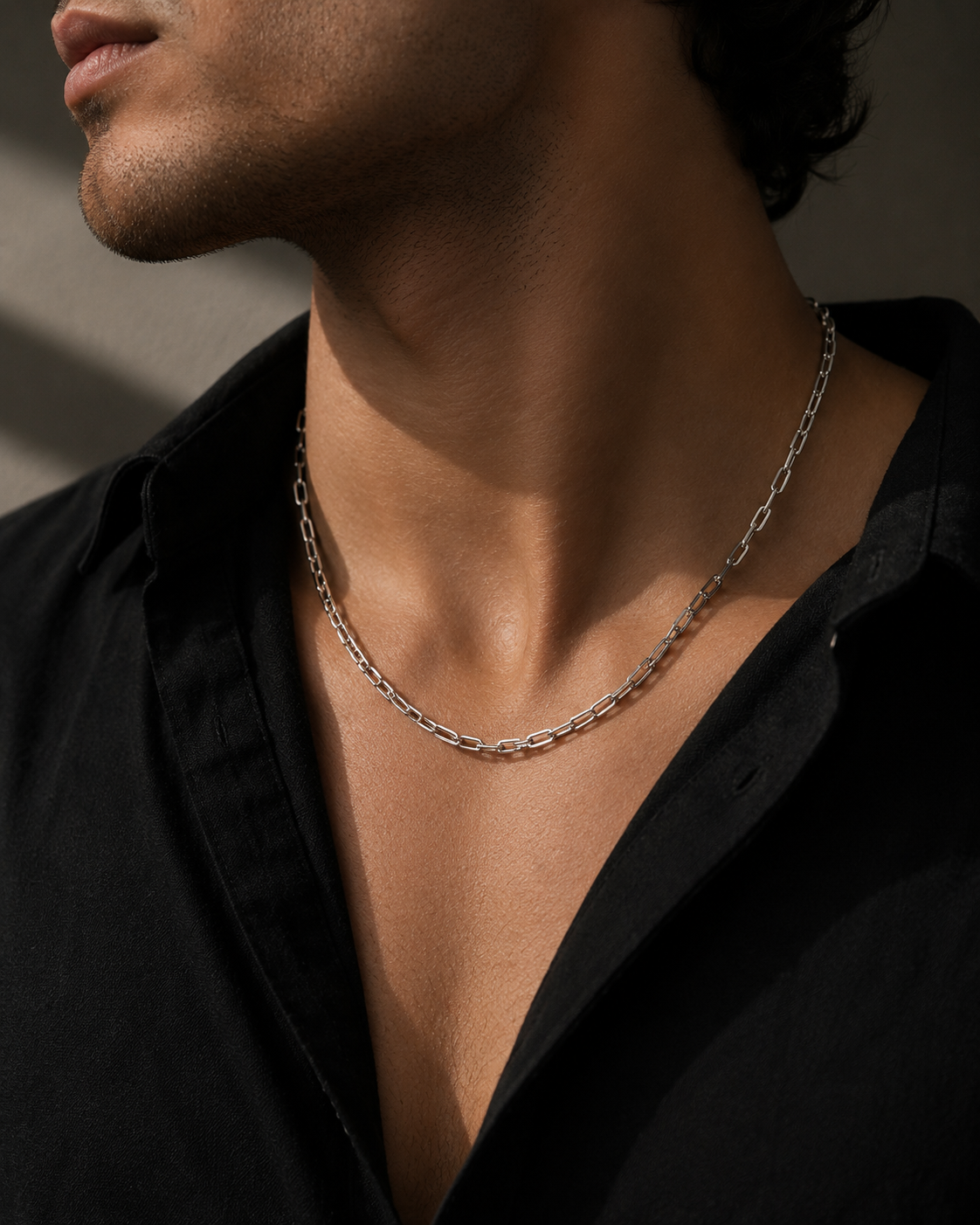Origo Urban Link Chain | 925 Sterling Silver Paperclip Chain Necklace