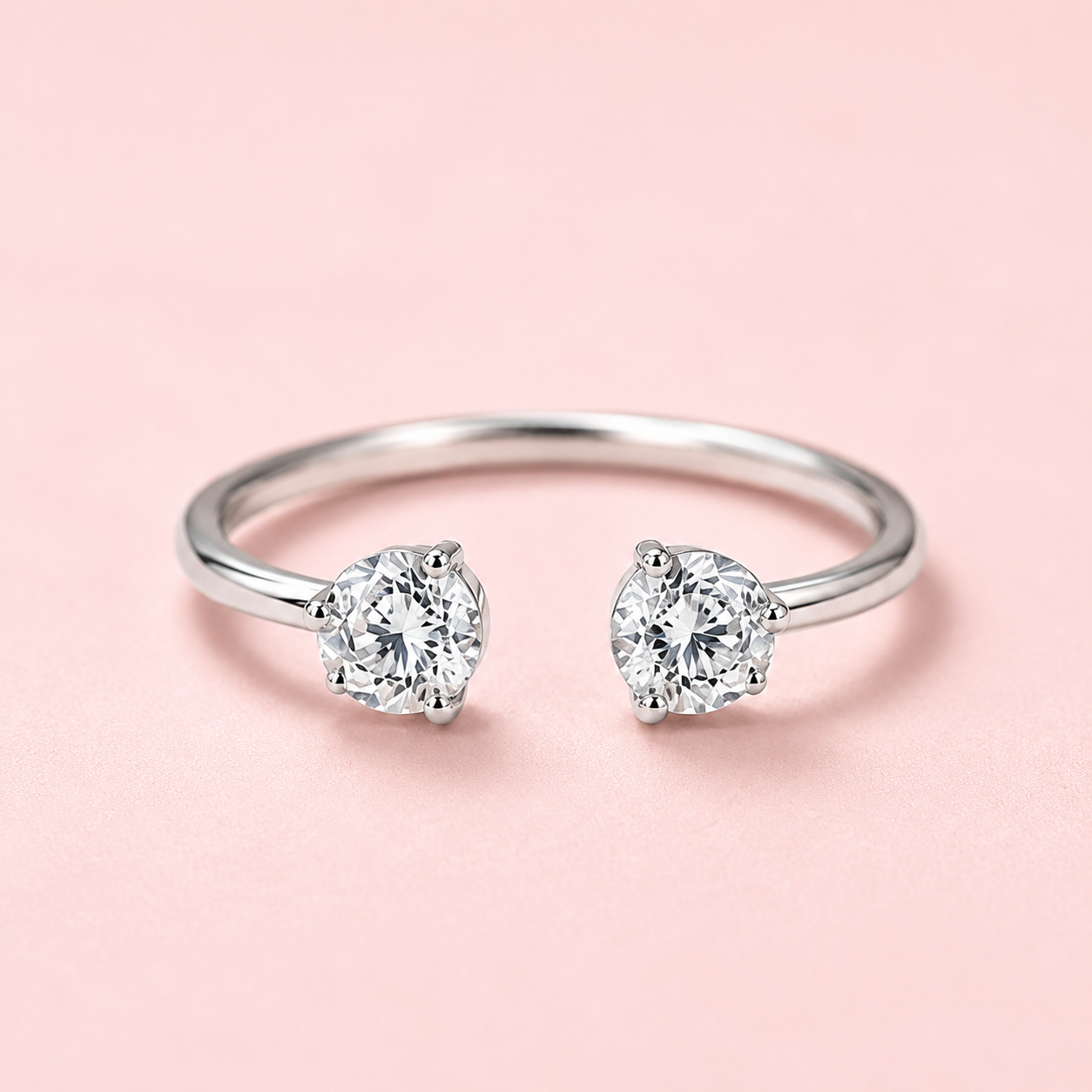 Origo Solitaire Ring | 925 Sterling Silver CZ Ring for Women