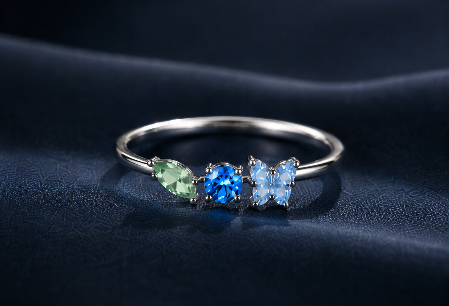 Origo Aurora Gemstone Ring | 925 Sterling Silver Ring for Women