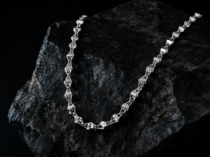 Origo Vertex Link Chain | 925 Sterling Silver Men's Geometric Necklace