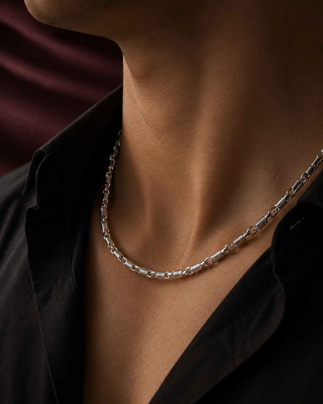 Origo Atlas Link Chain | 925 Sterling Silver Men's Chain Necklace