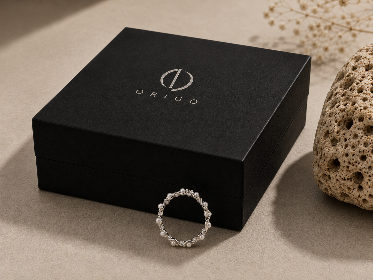 Origo Pearl Ring | 925 Sterling Silver Ring for Women