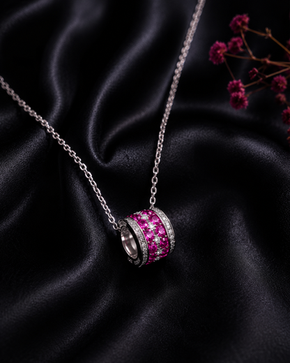 Origo Zircon Pendant Necklace | 925 Sterling Silver | Minimal Silver Necklace for Women
